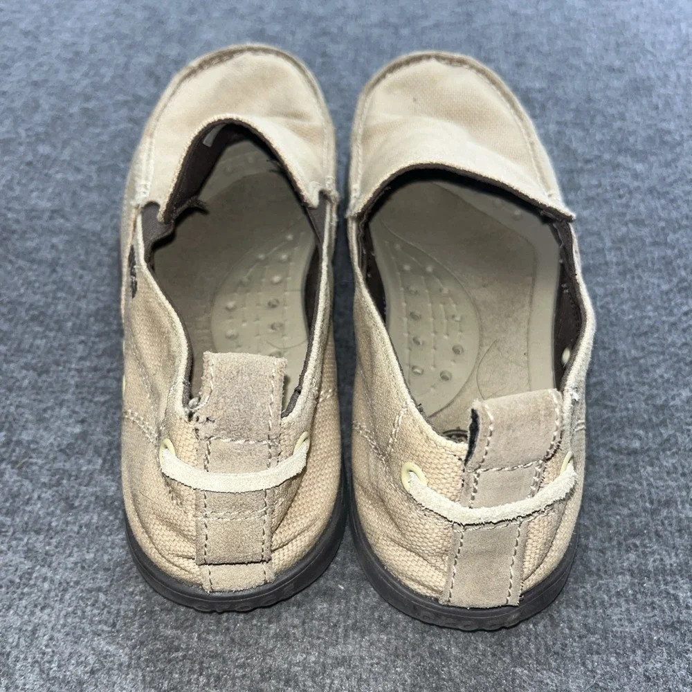 Crocs Casual Loafer Slip-On Men's Brown Soft Cradling Comfort Canvas Uppers US 7